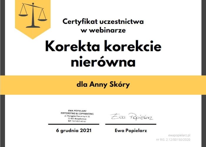 certyfikat-6-Korekta korekcie nierowna-certyfikat-min